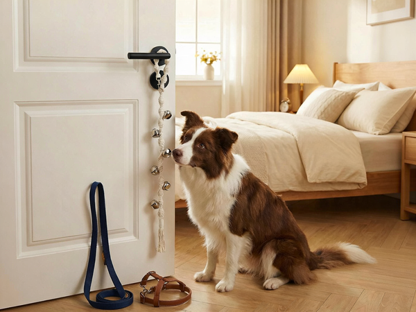 GINIDEAR Hand-Woven Dog Doorbells for Potty &amp; Door Training