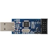 AVR USBISP Programmer - USB ASP for ATMEGA8/128, Reliable Performance with 10Pin to 6Pin Adapter,...