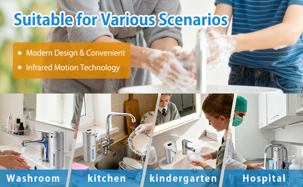 Automatic foaming soap dispenser