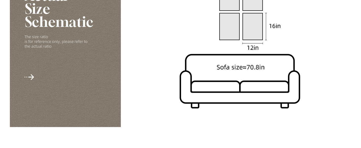 Suitable size for various scenes