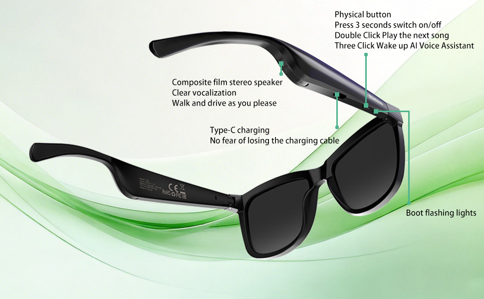 smart sunglasses with camera,camera sunglasses for men,video glasses,smart bluetooth glasses