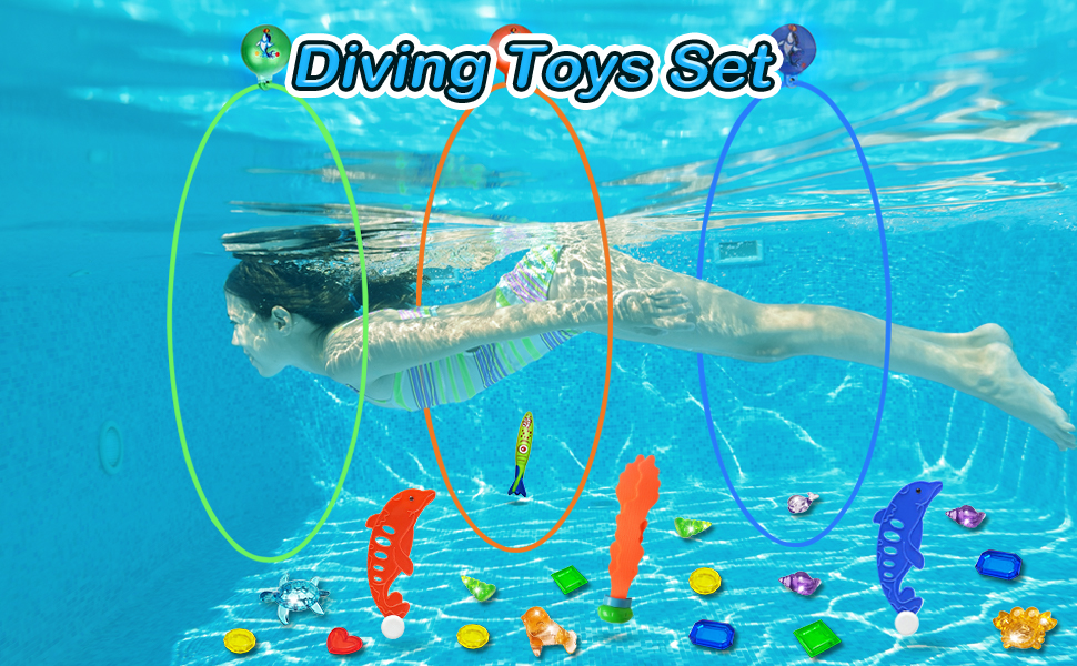 kids swimming pool toys diving toys for kids ages 8-12 4-8 3-10