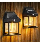 Jyoiat Outdoor Solar Wall Lights - Solar Waterproof Brighter Porch Square Lights with 3 Modes &amp; M...