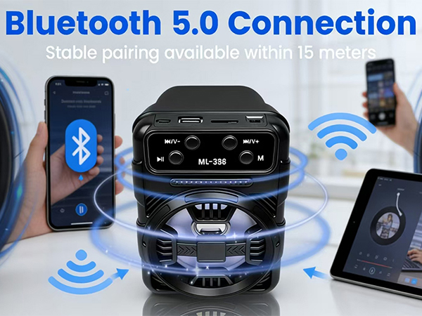 Portable bluetooth speaker bluetooth wireless speaker bluetooth speaker with FM
