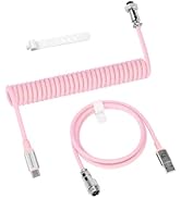 ZIYOU LANG C01PRO Custom Braided Coiled USB C to A Cable with Detachable Double Sleeved Spiral Ca...