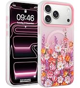 Fsoole Magnetic for iPhone 17 Pro Max Case [Compatible with MagSafe] Pretty Gradient Oil Painting...