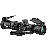 CVLIFE 2-10x32 MPVO AO Rifle Scope with Locking Turret, 5 Levels Red &amp; Green Illuminated Reticle,...