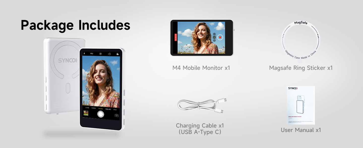 SYNCO selfie monitor screen