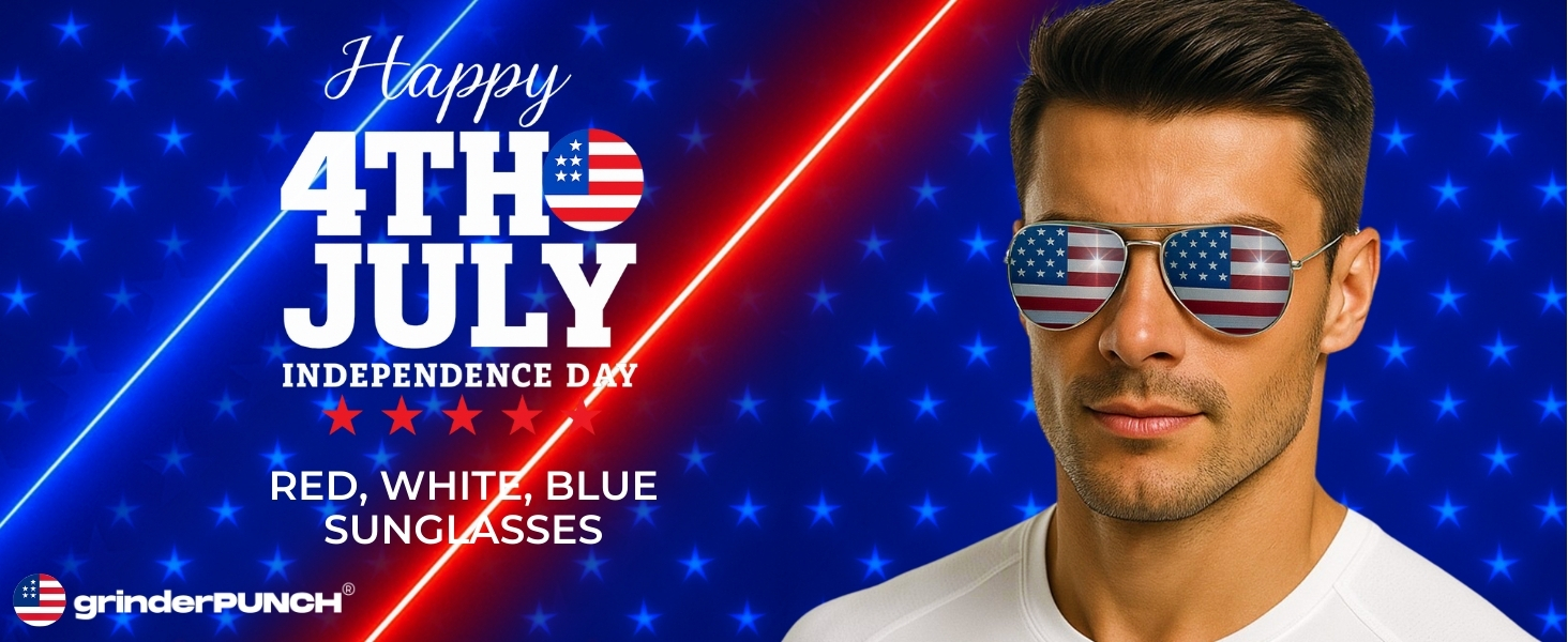  Bulk USA American Flag Aviator Sunglasses