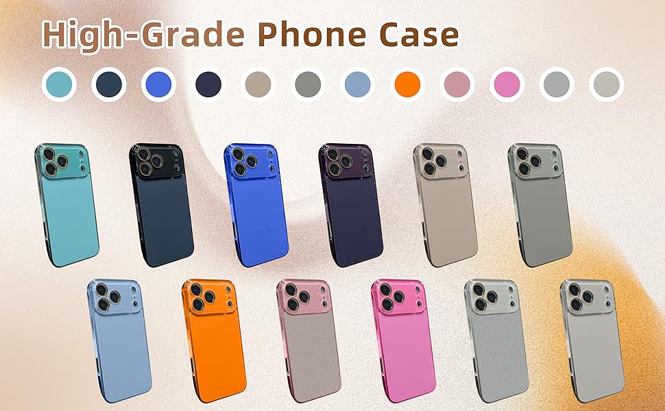 Solid Color Electroplated Frame with Crystal Camera Lens Protection Compatible with iPhone Case