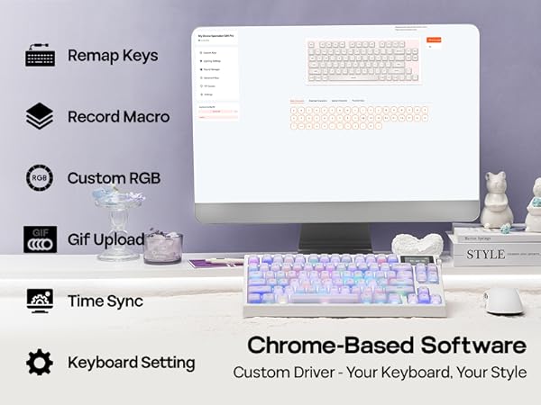 G84 PRO Mechanical Keyboard with Silicone Keycaps