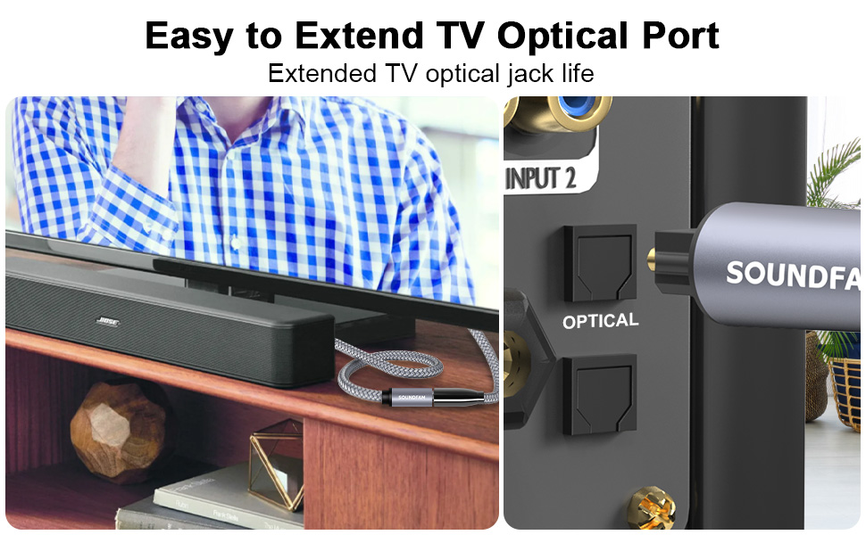 Easy to Extend TV Optical Port