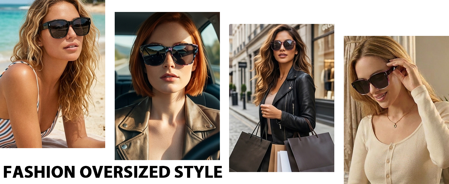 Myiaur Polarized Fit Over Glasses Sunglasses for Women UV400 Protection Reduce Glare