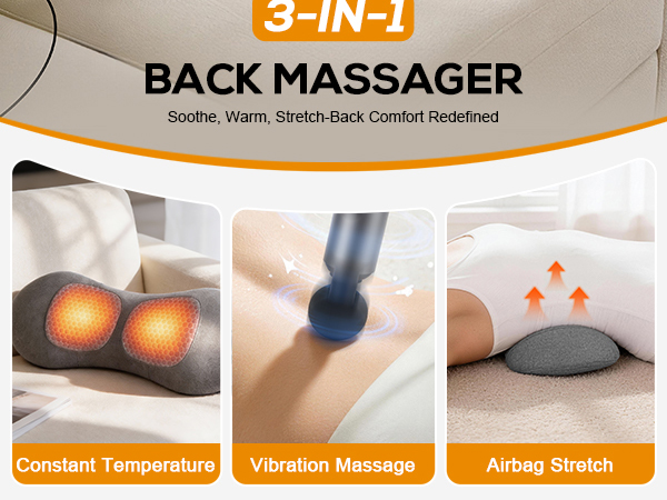 core relief 3 in 1 back massager