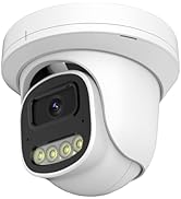 CQH 4MP PoE IP Turret Dome Camera with Microphone/Audio, IP Security Camera Outdoor Indoor Wired,...