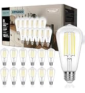 IINVGOOD Dimmable Edison Light Bulbs 60W Equivalent, ST58 Vintage LED Light Bulbs, High Brightnes...