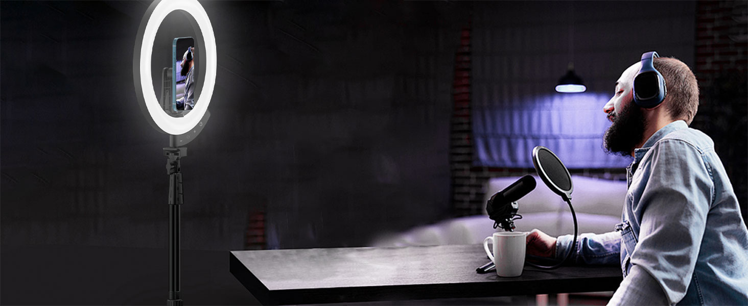 iphone tripod with light