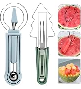 3-in-1 Watermelon cutter slicer tool set,Includes Christmas Tree Shaped Watermelon Slicer Cutter ...