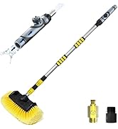 SISUPASSIE 12FT Car Wash Brush with Long Handle, Telescopic Car Wash Brush with Soap Dispenser, 1...