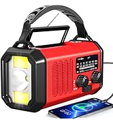 TFTDOUP Emergency Radio Hand Crank Solar, AM/FM/NOAA Weather Radio Built-in 20000mah Battery Powe...
