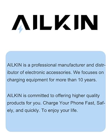 ailkin wall charger fast charge