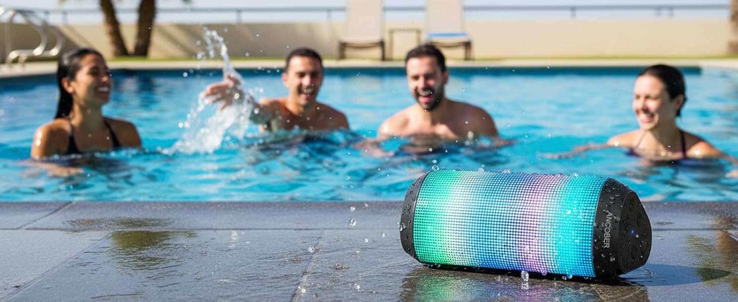 IPX4 Waterproof splashproof wireless Bluetooth speaker can work great on bathroom when showering