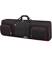 SNIGJAT 76 Key Keyboard Case Soft (Interior: 48.4"x 18"x6.1"), Padded Piano Case with Handle and ...