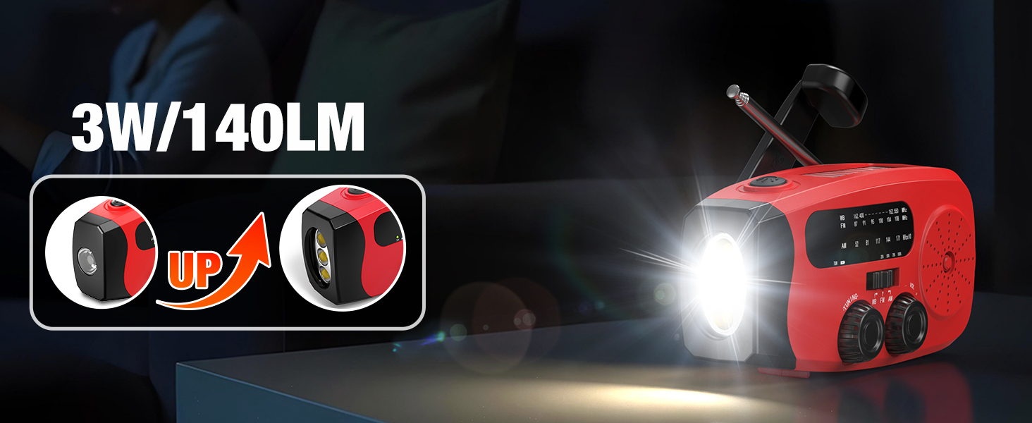 emergency hand crank radio