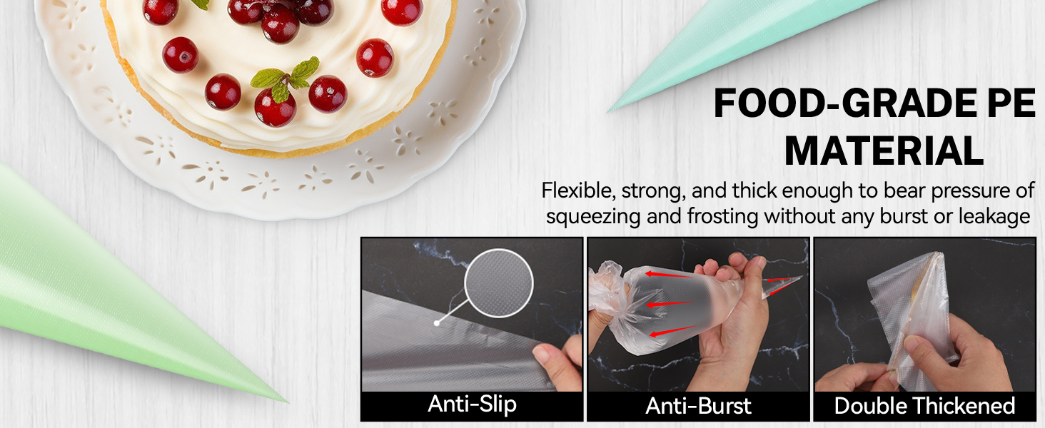piping bags and tips set