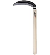 KAKURI Japanese Sickle Garden Tool 7" [Special Triple Edged Blade] Made in Japan, Garden Weeding ...