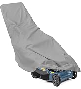 Push Lawn Mower Cover, Walk Behind Lawn Mower Covers Waterproof Heavy Duty, 600D Outdoor Push Mow...