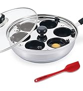 Eggssentials Egg Poacher Pan Nonstick Poached Egg Maker, Stainless Steel Egg Poaching Pan, Poache...