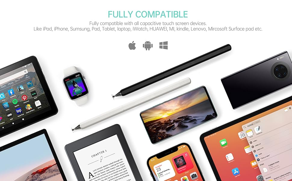 full compatible with all touch screens