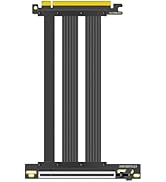 GLOTRENDS PCIe 5.0 X16 Riser Cable for PCIe 5.0/4.0 GPUs, Such as GeForce RTX 50/RTX 40 Series an...