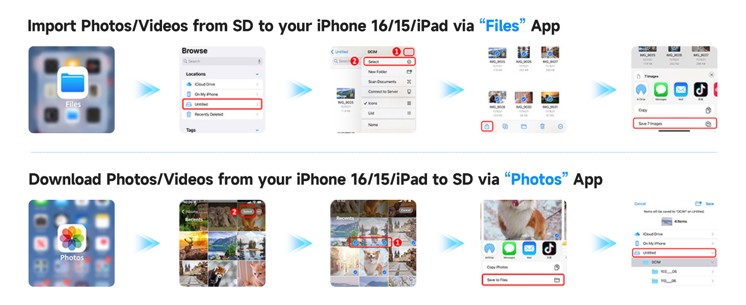 sd card reader for iphone usb c