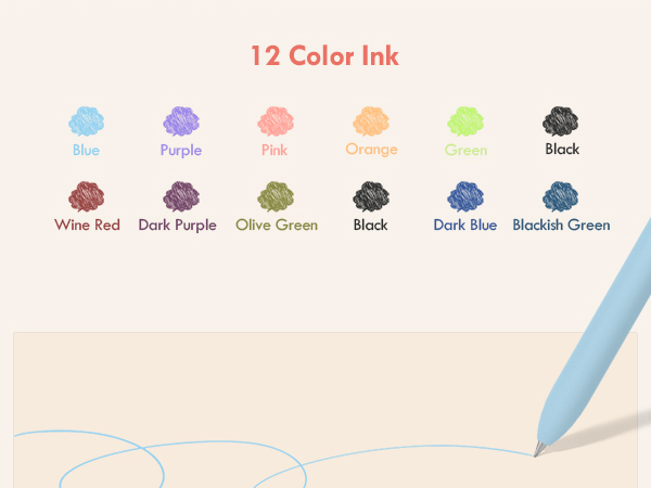 color ink pens