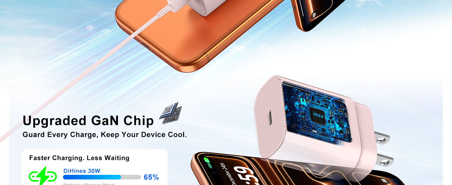 30w 40w iphone 17 16 15 pro max charger fast charging 10ft long usb c charger cable cord type c