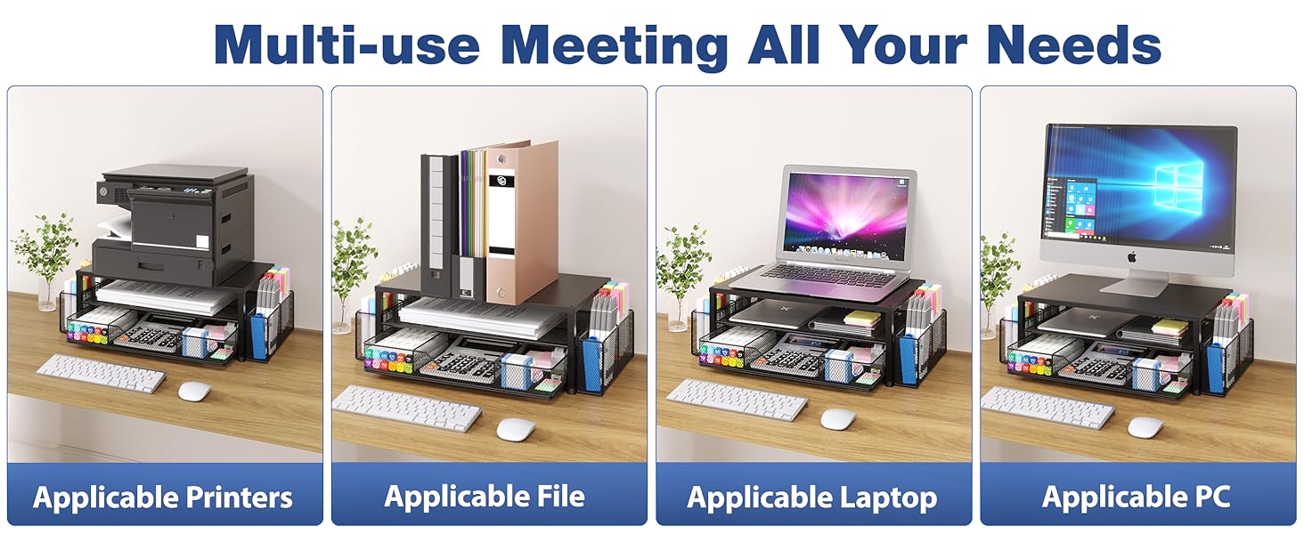 monitor stand for desk organizers and accessories computer stand riser office organization desktop 