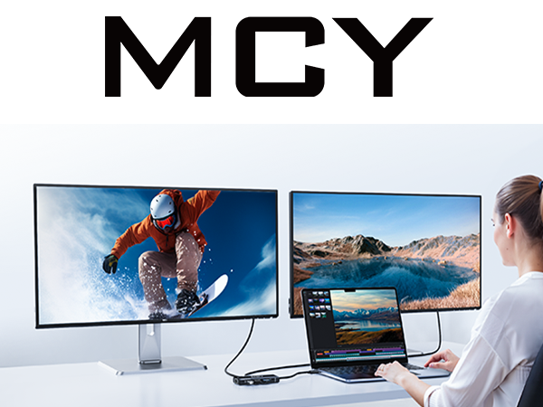 MCY laptop docking station dual monitor