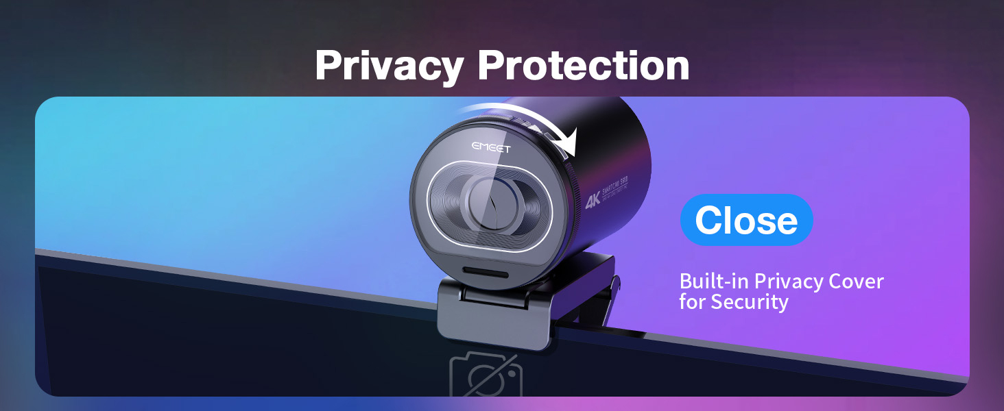 EMEET S600 4K Webcam with Tripod for Streaming