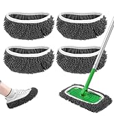 Yicotira Reusable Wet Pads Refill for Swiffer Sweeper Mop - Dry Sweeping Cloths &amp; Wet Mopping Clo...