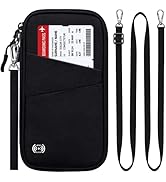 BKNOOU Passport Holder Family Rfid Blocking Travel Document Organizer,Travel Passport Wallet Wate...