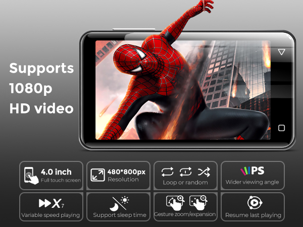 innioasis 80gb mp3 player with bluetooth and wifi