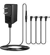 JOYO DC 9V Guitar Pedal Power Supply (800mA -1A) AC Wall Charger Adapter with 4 Way Daisy Chain P...