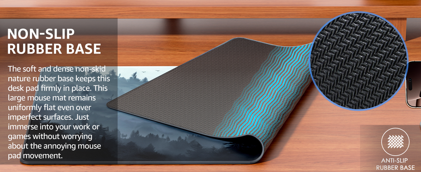 non-slip rubber base