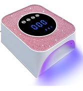 Belovedone UV Light for Gel Nails Cordless LED Nail Lamp Rechargeable 72W Bling Nail Dryer for Ge...