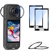 Flymile Insta 360 X5 Premium Lens Guard + 2 Pack Screen Protector Accessories Bundle, 10H Transpa...