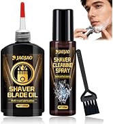 JAOJAO Shaver Cleaning Solution, Electric Shaver Oil Lubricant Electric Razor Cleaning Solution w...