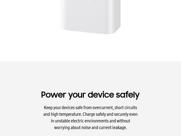 Samsung 15W Power Adapter With Cable White