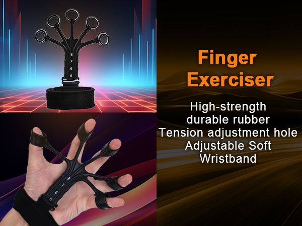 Grip Strength Trainer Kit, Hand Gripper Strengthener